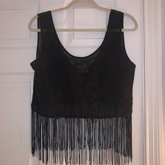 Fringe Crop Top - Picture 1 of 3